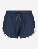 Pantaloncini da pigiama - Pizzo a uncinetto - blu scuro