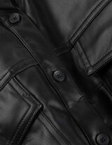 Koszula dżinsowa - PU - czarny