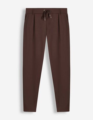 Jogpants - Skinny Fit - Dunkelbraun