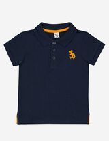 Tricou polo - Imprimeu - Albastru inchis