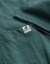 T-Shirt - Brusttasche - dunkelgr&uuml;n