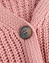 Strickjacke - Chenille - rosa