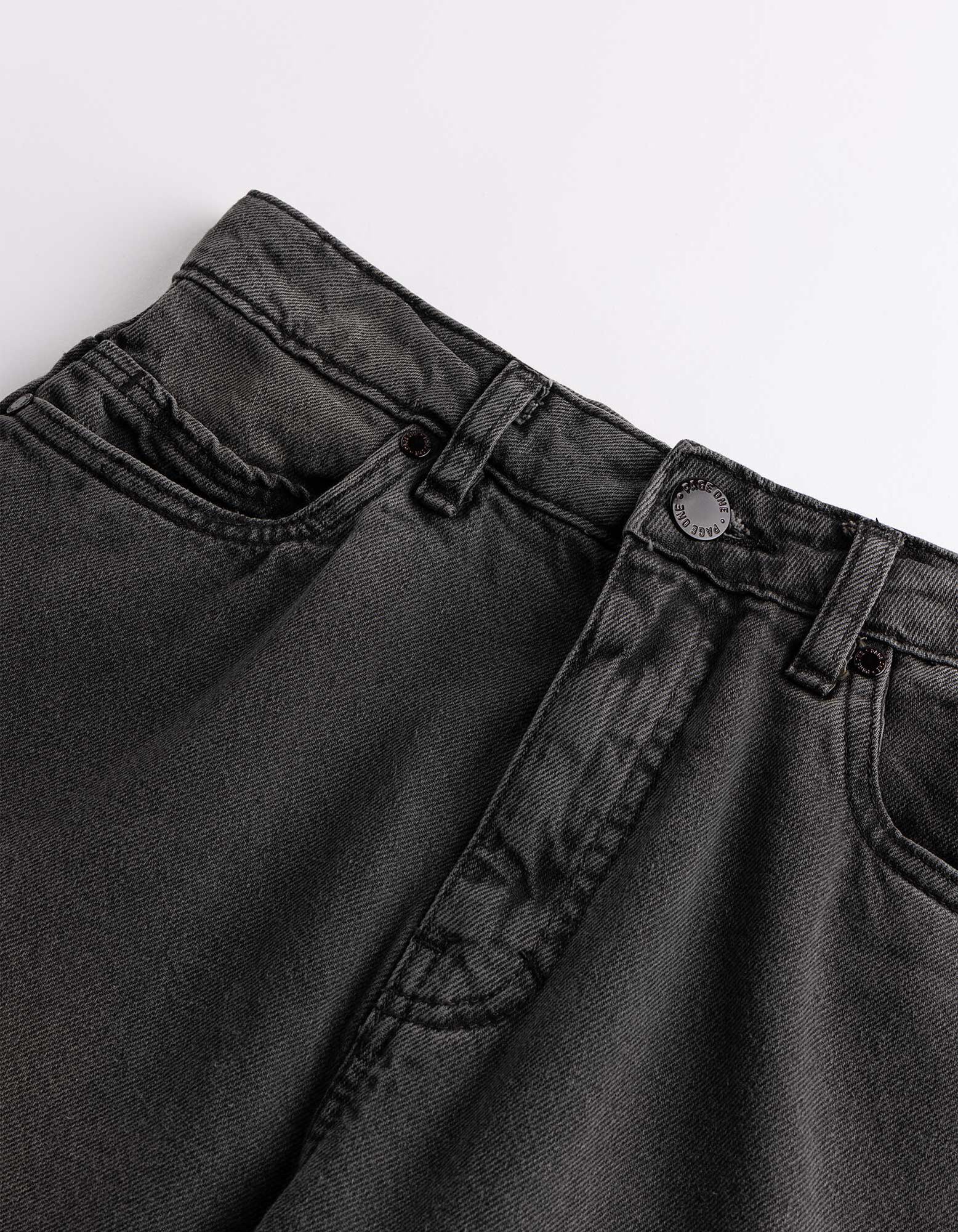 Jeans - Wide Fit - Grau