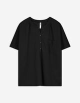 Blusenshirt - einfarbig - schwarz