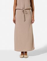 Rok in A-lijn - Viscose - Beige