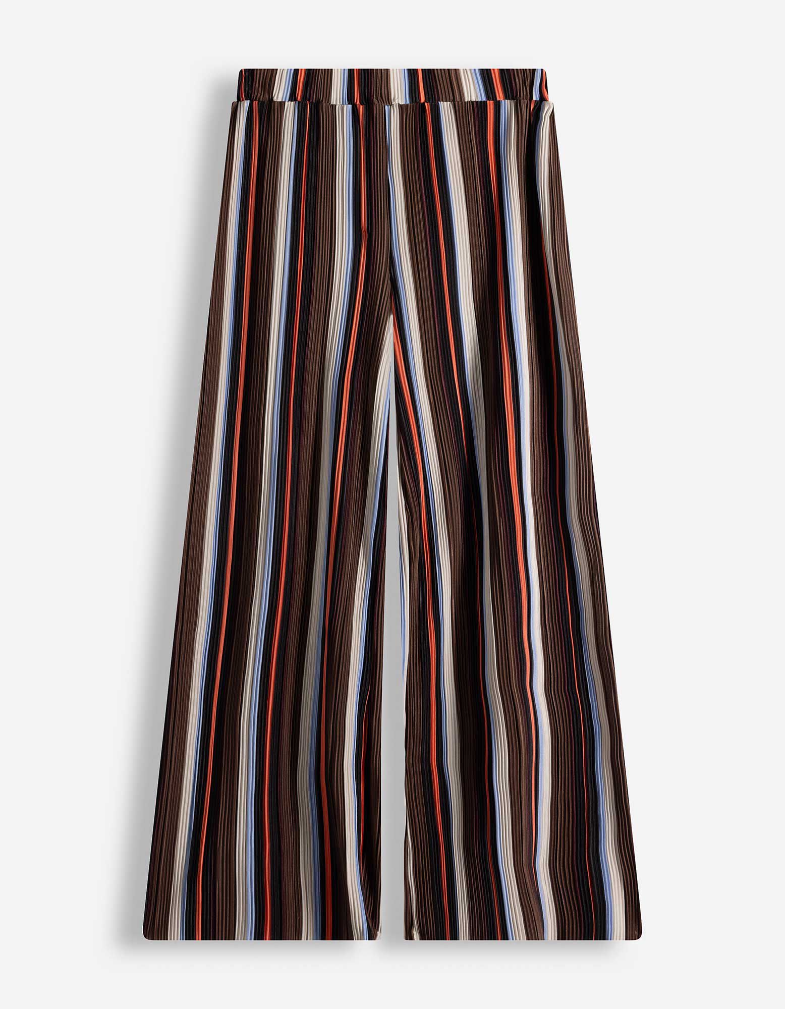 Hose - Plissee - braun