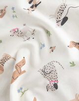 Hossz&uacute; ujj&uacute; felső - Elsz&oacute;rt nyomott minta - feher