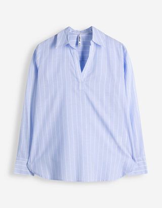 Tunika - Streifen - hellblau