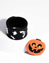 Náramok s príveskom - Halloween - cierna