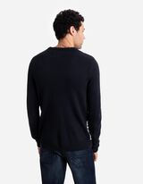 Pulover de tricot - Crăciun - Albastru inchis