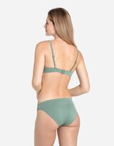 góra od bikini - wiązanie - ciemny zielony