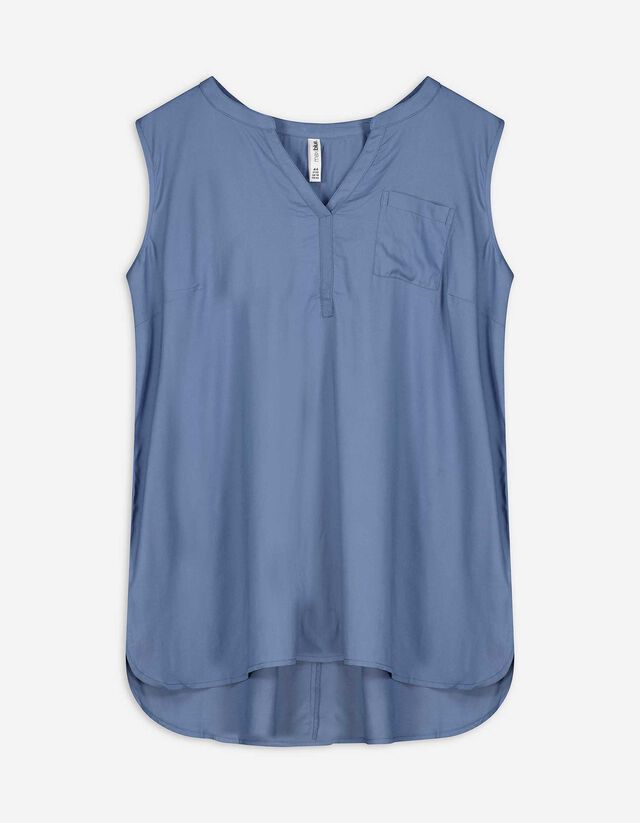 Top sans manches - Viscose - Bleu clair