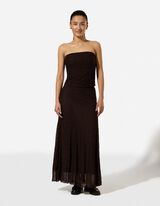 Bandeau-Top - Kant - Donkerbruin