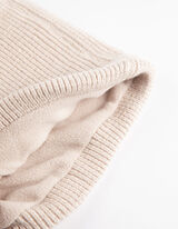 Loop-Schal - Fleece-Futter - beige