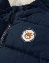 Skafander - Pli&scaron;ano krzno - tamno-plava