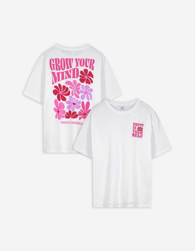 T-shirt - Impronta sul retro - bianco