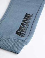 Pantaloni jogging - Cusături decorative - Turcoaz