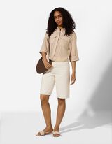 Chemisier - Rayures - beige