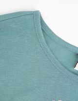 Kleid - Glitzerprint - blau