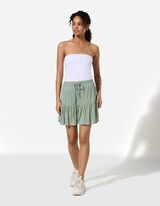 Skort - Effen - Petrolblauw