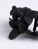 Virágmintás - fekete