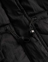 Steppjacke - Fronttasche - Schwarz