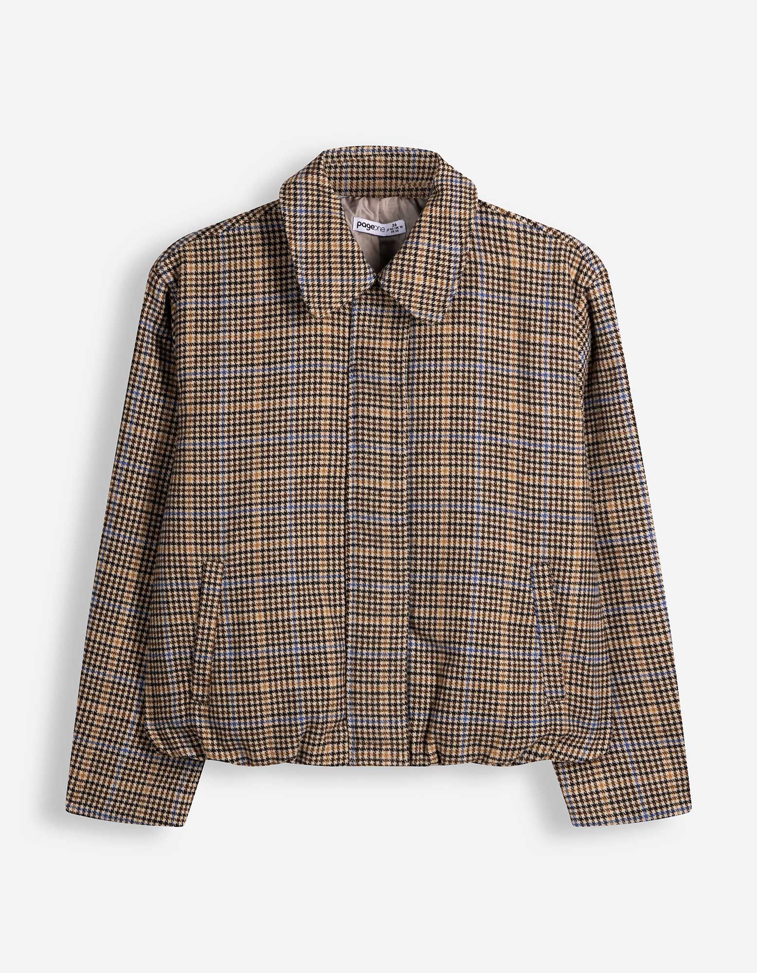 Blouson - Woll-Optik - Beige
