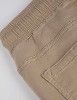 Cargo nohavice - Relaxed Fit - bezova