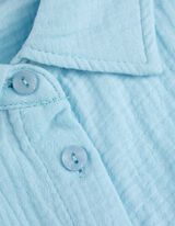 Hemdbluse - Musselin - hellblau