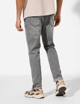 Jeans - Elastischer Bund - grau