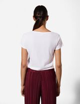 Tričko - Třpytiv&yacute; potisk - b&iacute;l&aacute;