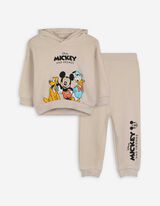 Set aus Kapuzenpullover und Hose - Mickey & Friends - weiß