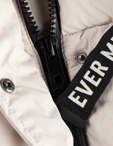 Prešívaný kabát - Regulovateľný spodný okraj - svetloseda