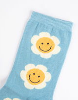 Čarape - Uzorak po cijeloj površini - svijetlo plava