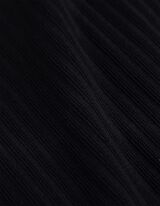 spódnica - prążkowana faktura - czarny