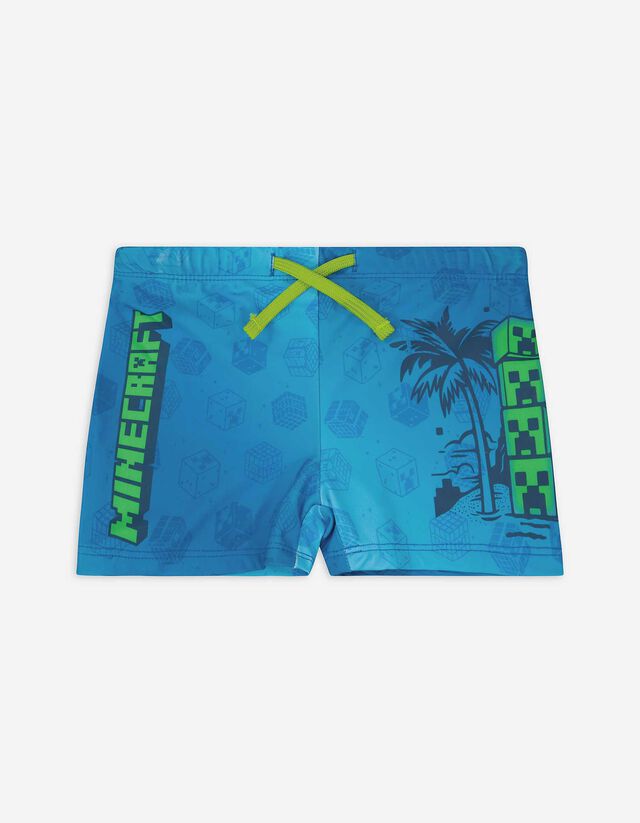 Zwembroek - Minecraft - donkerblauw