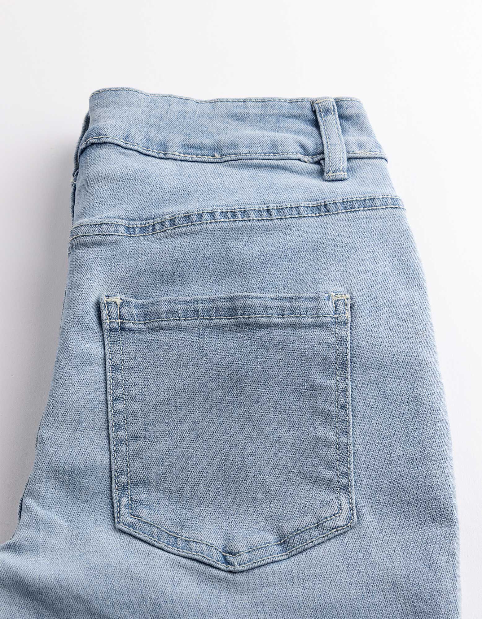 Caprihose - Skinny Fit - Hellblau
