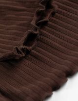 Pikkade varrukatega särk - soonikuline struktuur - tumepruun