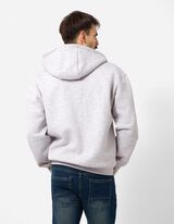 Veste molletonn&eacute;e - Coupe oversize - gris clair 