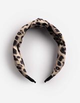 Nakit za kosu - Leopard print - crna