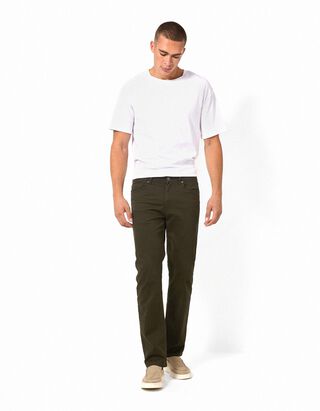 Hose - Straight Fit - Khaki