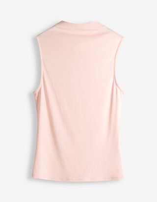 Top - Collo alla coreana - rosa