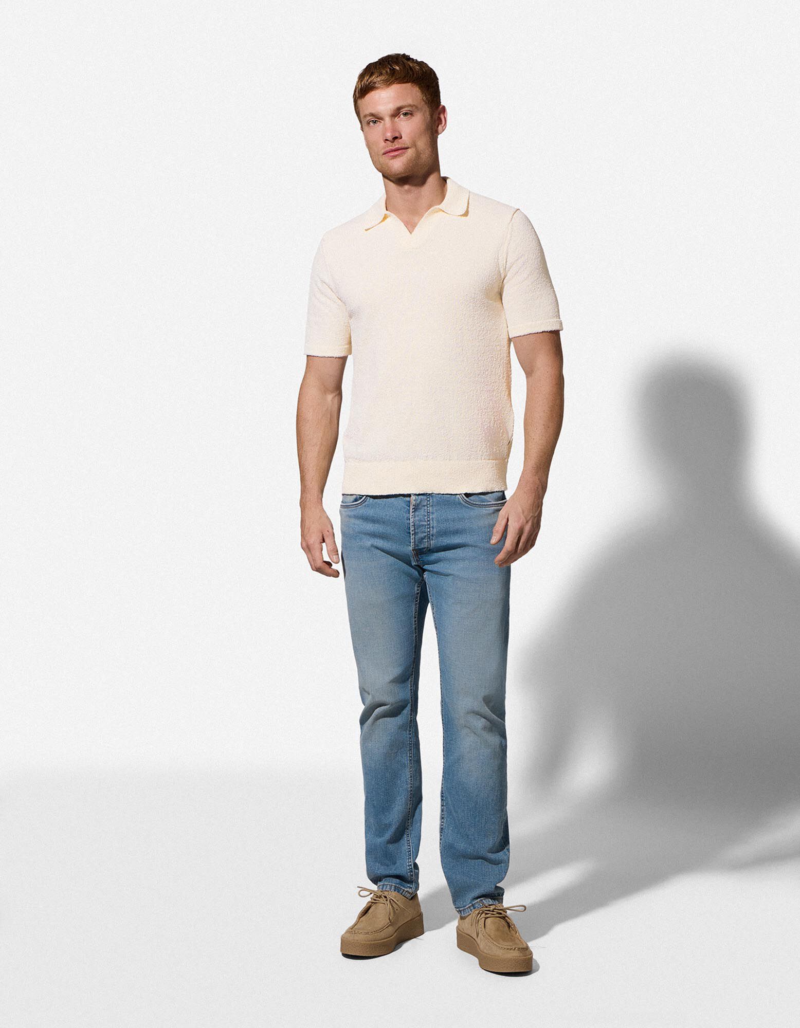 Poloshirt - Regular Fit - wei&szlig;