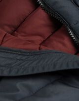 pikowana kurtka - material hydrofobowy - ciemny niebieski