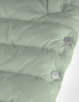 Lange Weste - Kapuze mit Tunnelzug