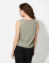 Top - einfarbig - dunkelgr&uuml;n