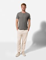 Hose - Leinen-Mix - wei&szlig;