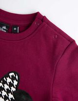 Set composto da felpa e leggings - Minnie - rosso scuro