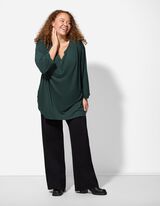 Bl&uacute;zkov&eacute; tričko - Podiel visk&oacute;zy - tmavozelena