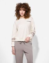 Mikina - Kontrastn&iacute; vsadky - b&iacute;l&aacute;